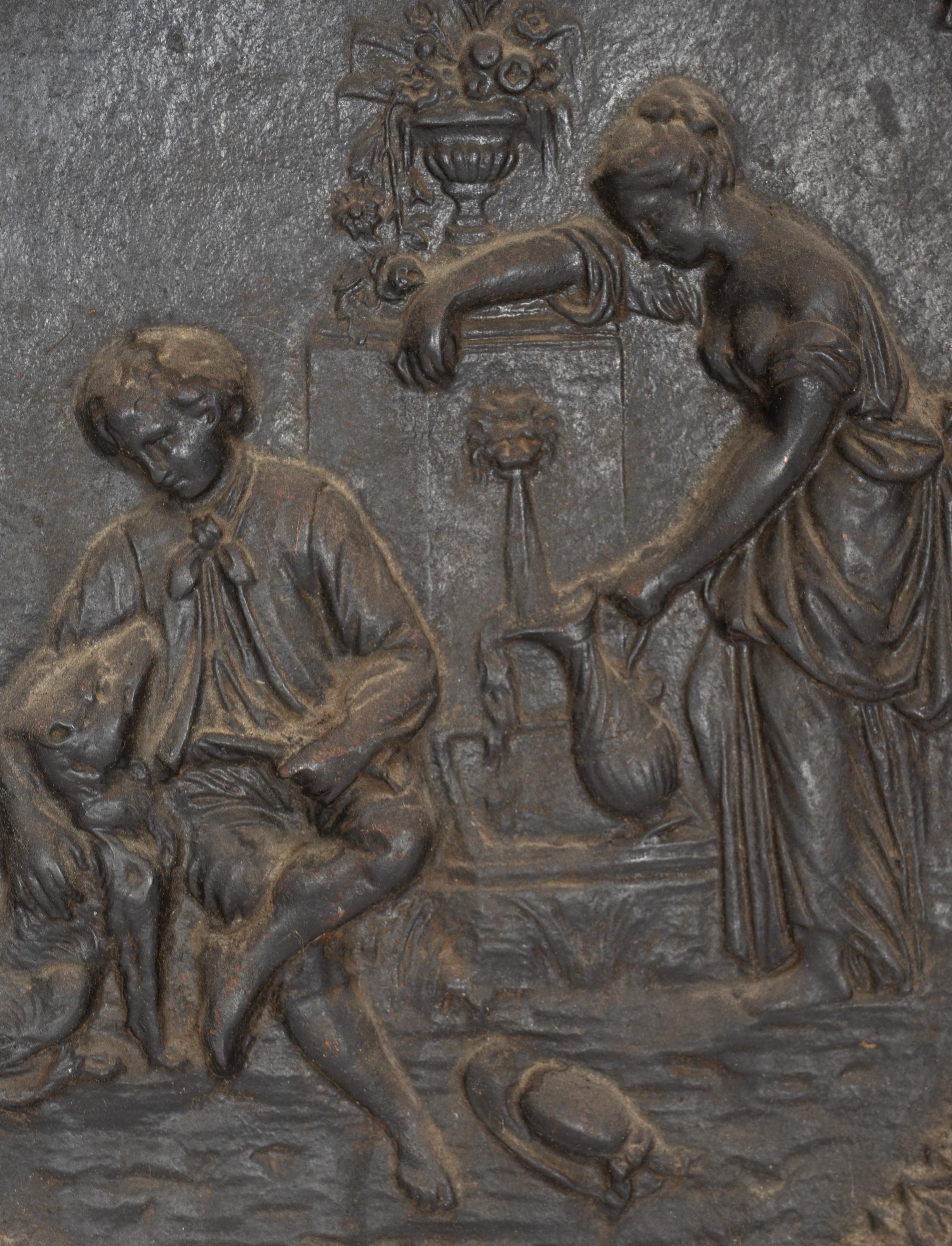 A French Cast Iron Fireback