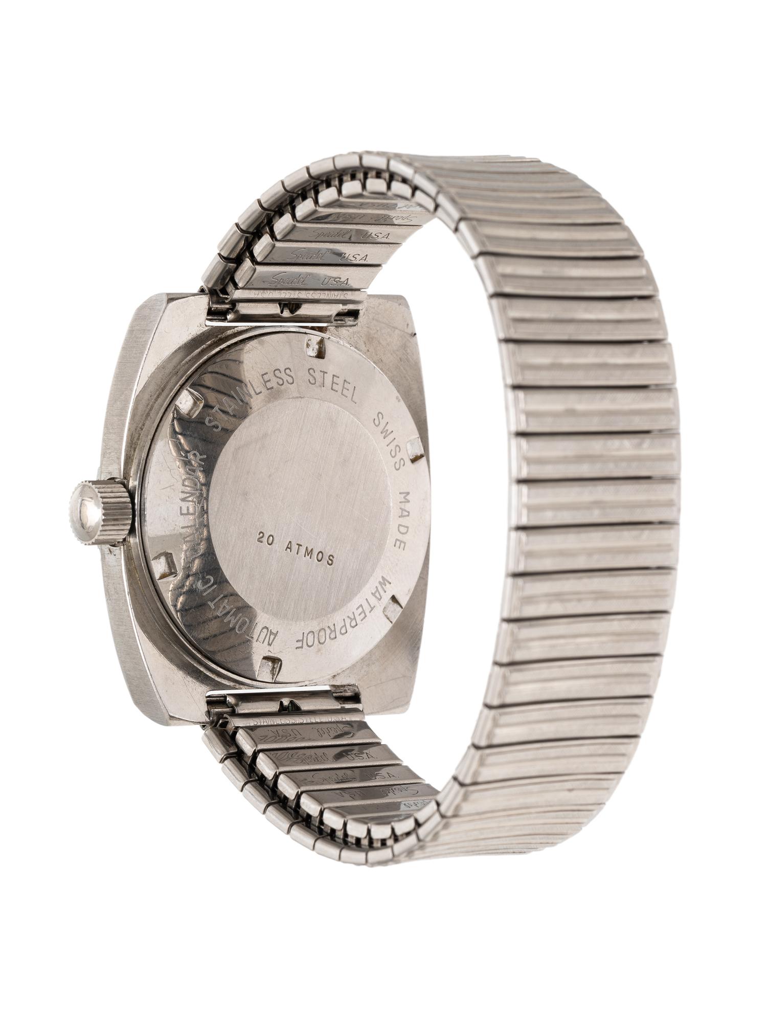 MARSHALL FIELD & COMPANY, STAINLESS STEEL 'DIVER WATCH' WITH RARE 'LOLLIPOP' SECONDS HAND