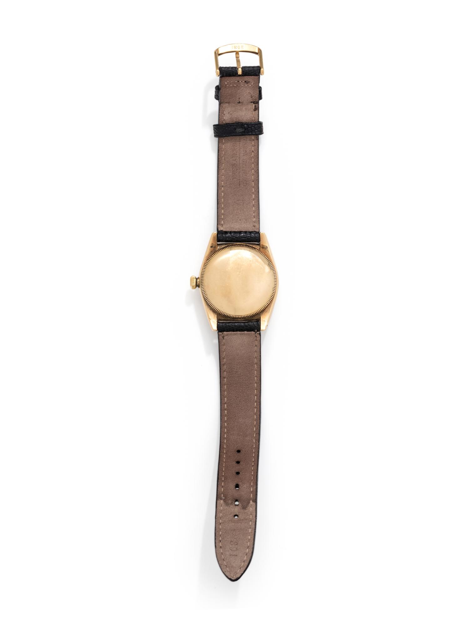 ROLEX, YELLOW GOLD REF. 5015 WRISTWATCH