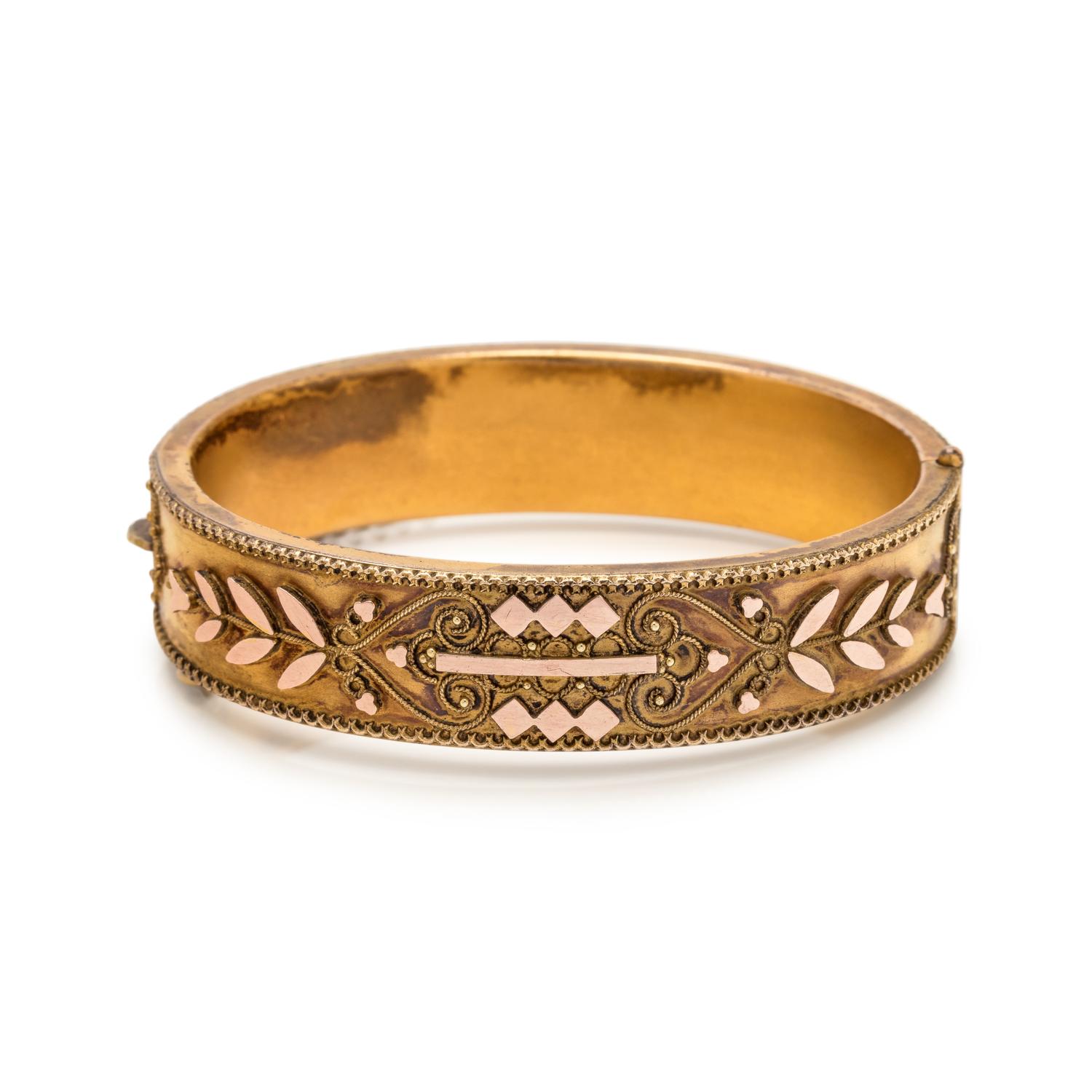 Antique, Yellow Gold-Filled Bangle Bracelet