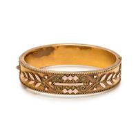 Antique, Yellow Gold-Filled Bangle Bracelet