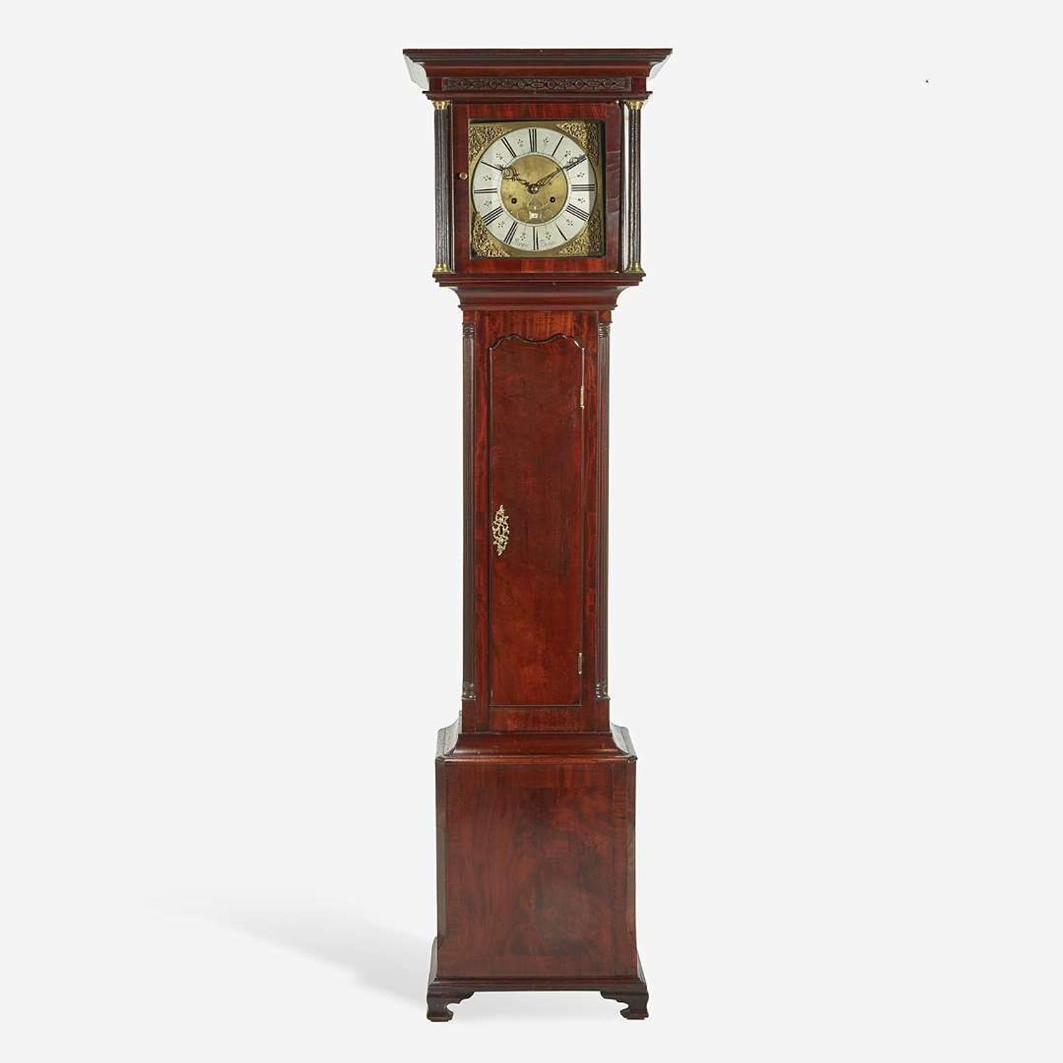 A George I Mahogany Tall Case Clock Henry Burges, early 18th century