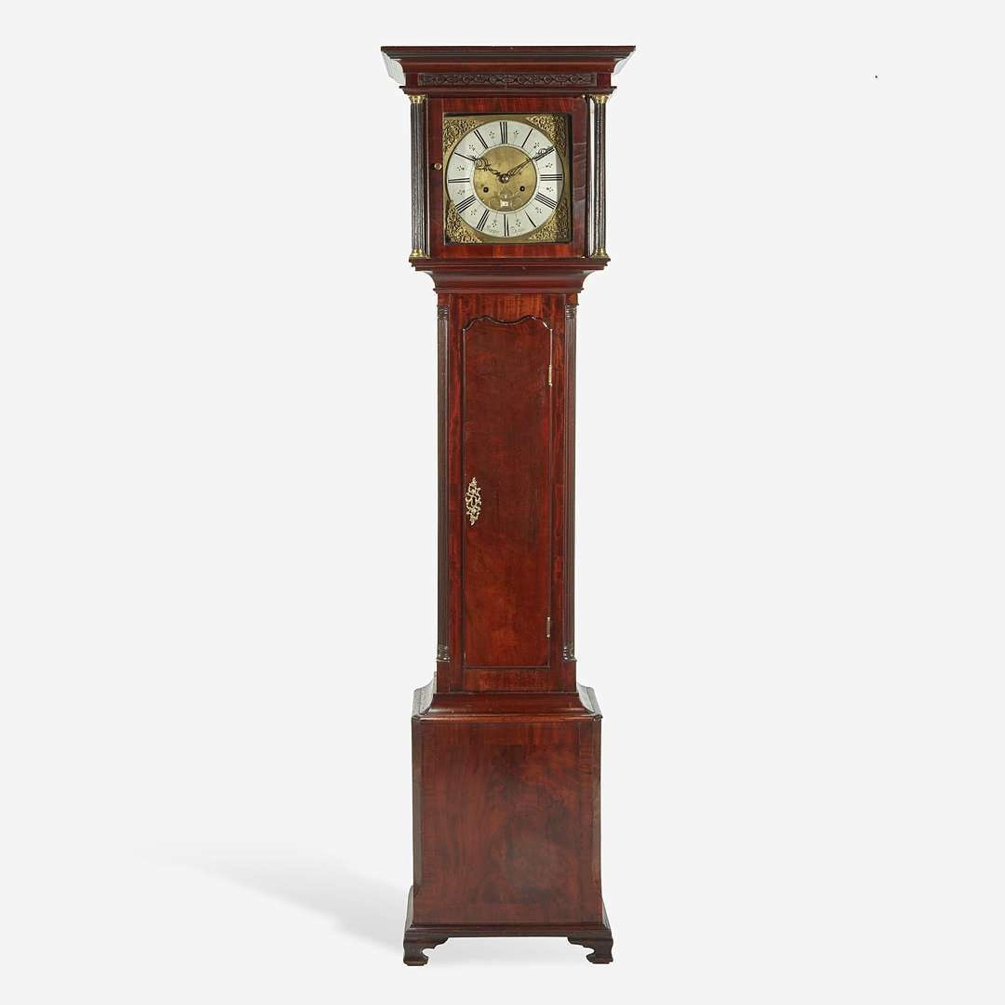 A George I Mahogany Tall Case Clock Henry Burges, early 18th century