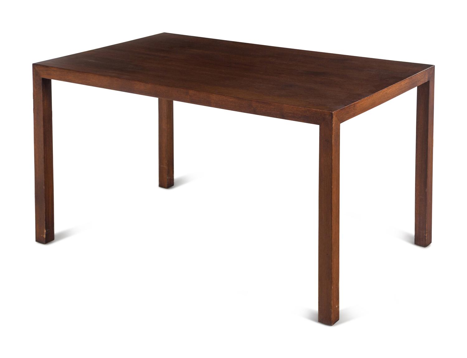 A Contemporary Walnut Table in the Style of Dunbar
