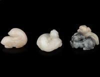 Five Chinese Carved Jade 'Animal' Groups