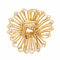 CARTIER PARIS, YELLOW GOLD AND DIAMOND BROOCH