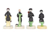 A Group of Four Staffordshire Pearlware Dr. Syntax Figures