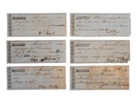 [TRANSPORTATION - SHIPS]. Collection of Trans-Atlantic mail, steamship freight bills. and checks.