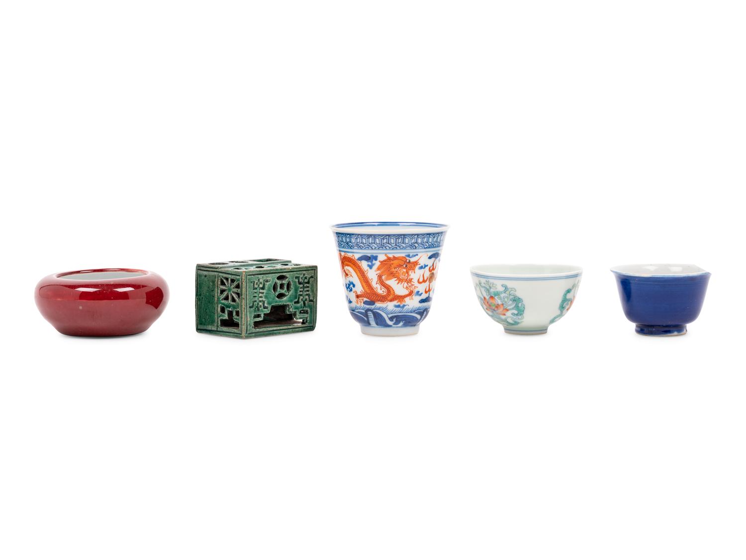Five Chinese Porcelain Articles