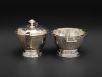An American Silver Seven Piece Tea and Coffee Service with Matching Tray