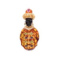 NARDI, AMBER, MULTIGEM AND DIAMOND BLACKAMOOR BROOCH