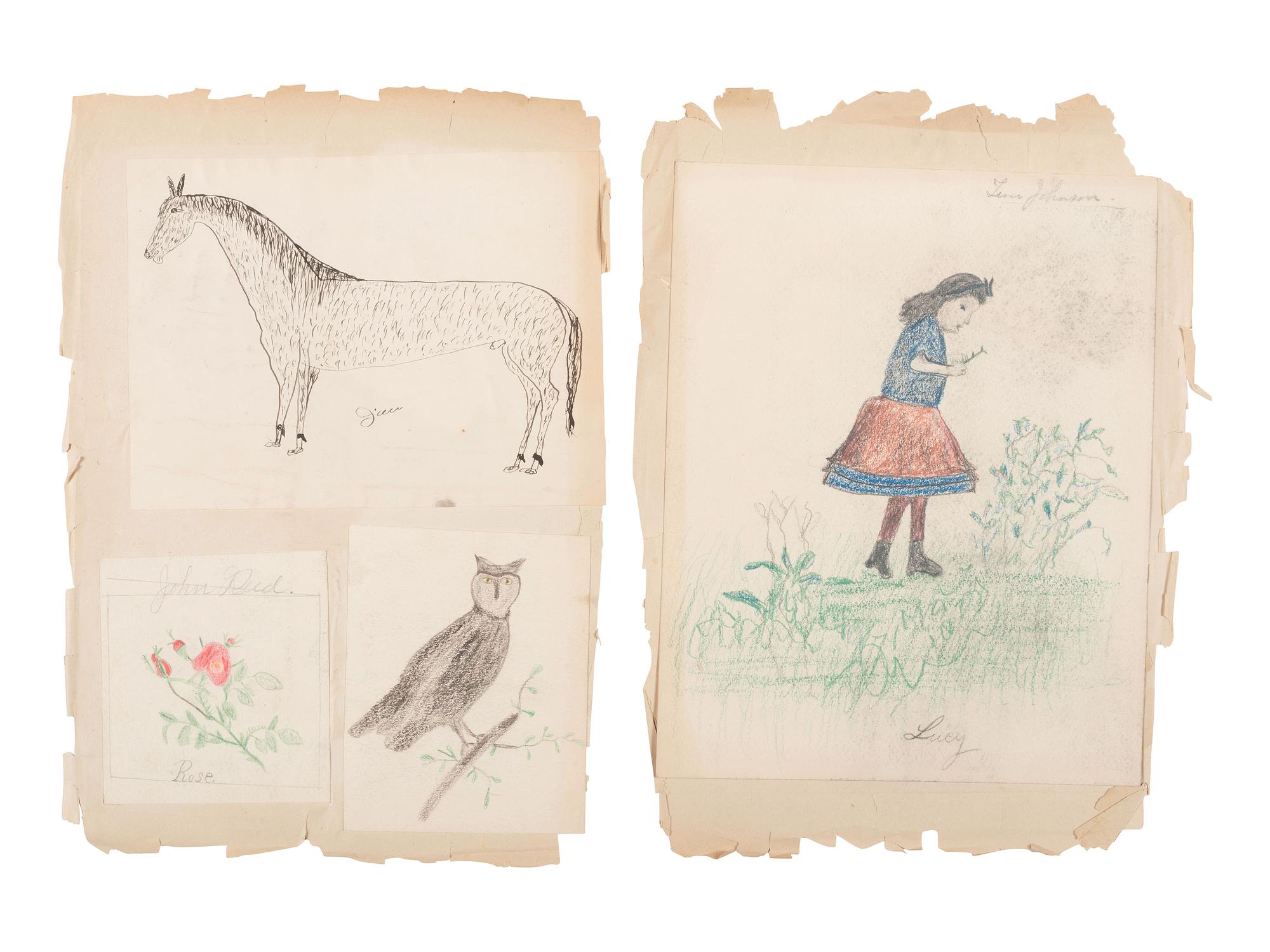 [NATIVE AMERICANS]. JUNKIN, William W. (1831-1903). A Collection of Indian Photographs and Views with Photos of a Few White Employes [ sic ] Together with Some Indian Letters and Paintings. Made by W.W. Junkin, Fairfield, Iowa. 1889-93.