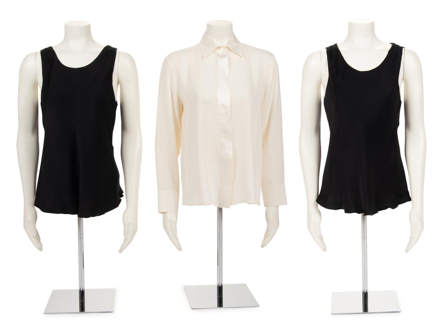 Seven Designer Tops: One Loro Piana, Three Giorgio Armani, and Three The Row