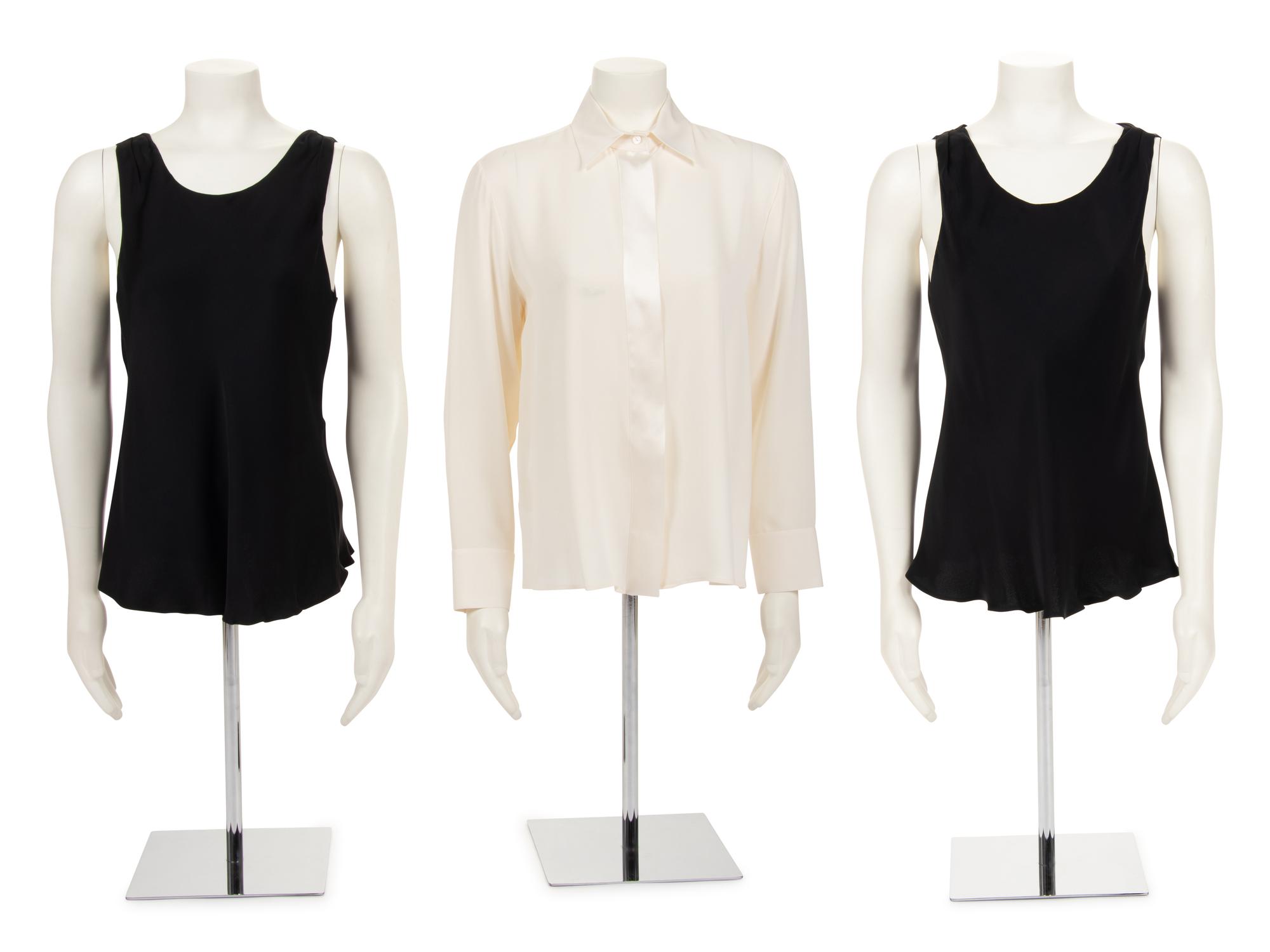 Seven Designer Tops: One Loro Piana, Three Giorgio Armani, and Three The Row