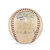 A 1931 Detroit Tigers Team Signed Autograph Baseball (JSA Auction Letter),