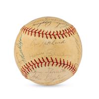 A 1963 Baltimore Orioles Team Signed Autograph Baseball