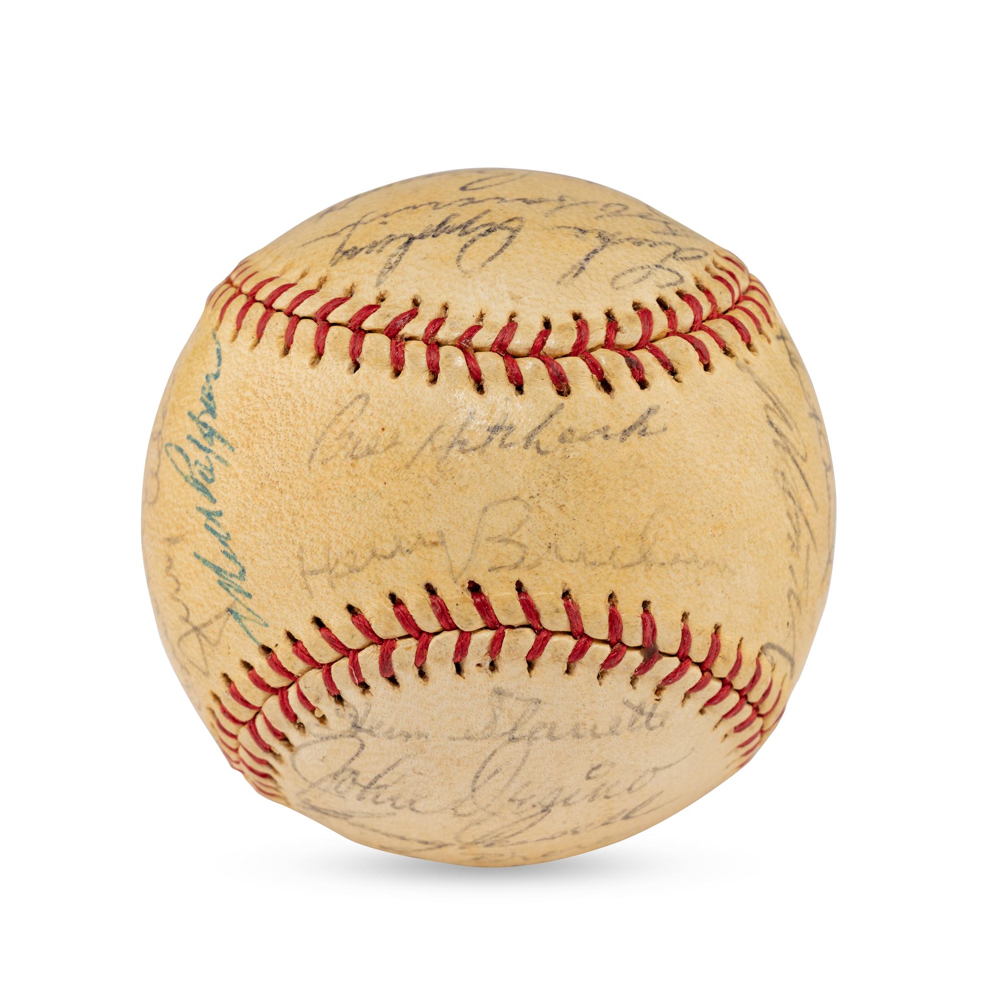 A 1963 Baltimore Orioles Team Signed Autograph Baseball