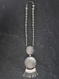 Silver and Needle Point Turquoise Necklace