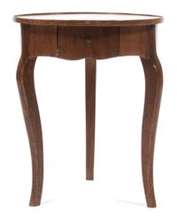 A French Provincial Occasional Table Height 18 x diameter 15 inches. — 19TH/20TH CENTURY