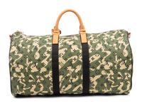 Louis Vuitton Limited Edition Keepall Bandoulière 55 in Monogramouflage Coated Canvas, Takashi Murakami, 2008