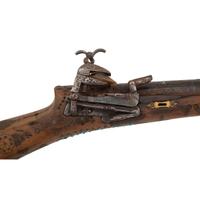 Lot of 2 Ottoman and Indian Muskets Including: Heavily Inlaid Shishana and Toradar