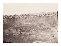[CIVIL WAR]. RUSSELL, A.J. Two albumen prints taken near City Point, Virginia.
