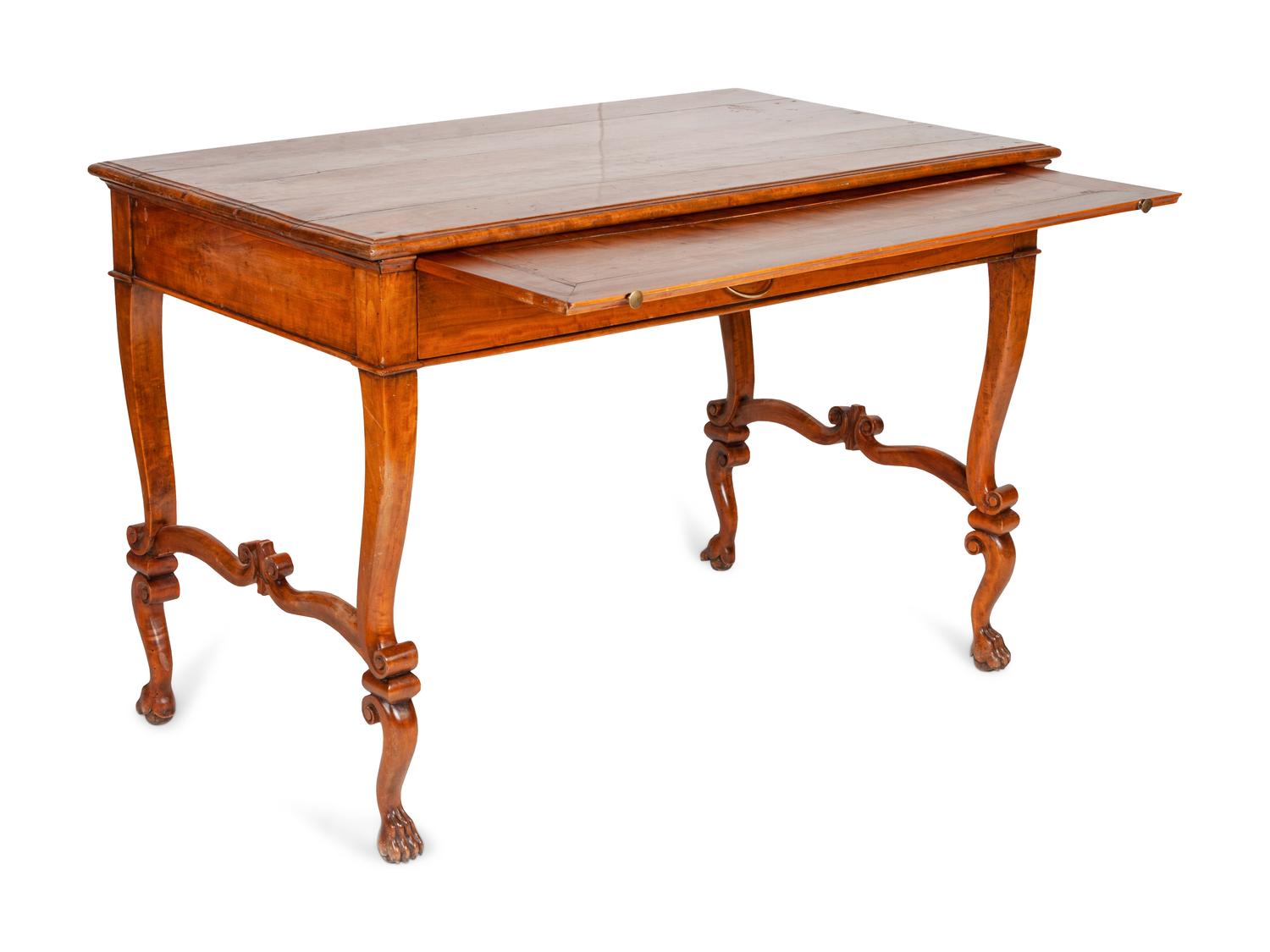 A Continental Fruitwood Writing Table