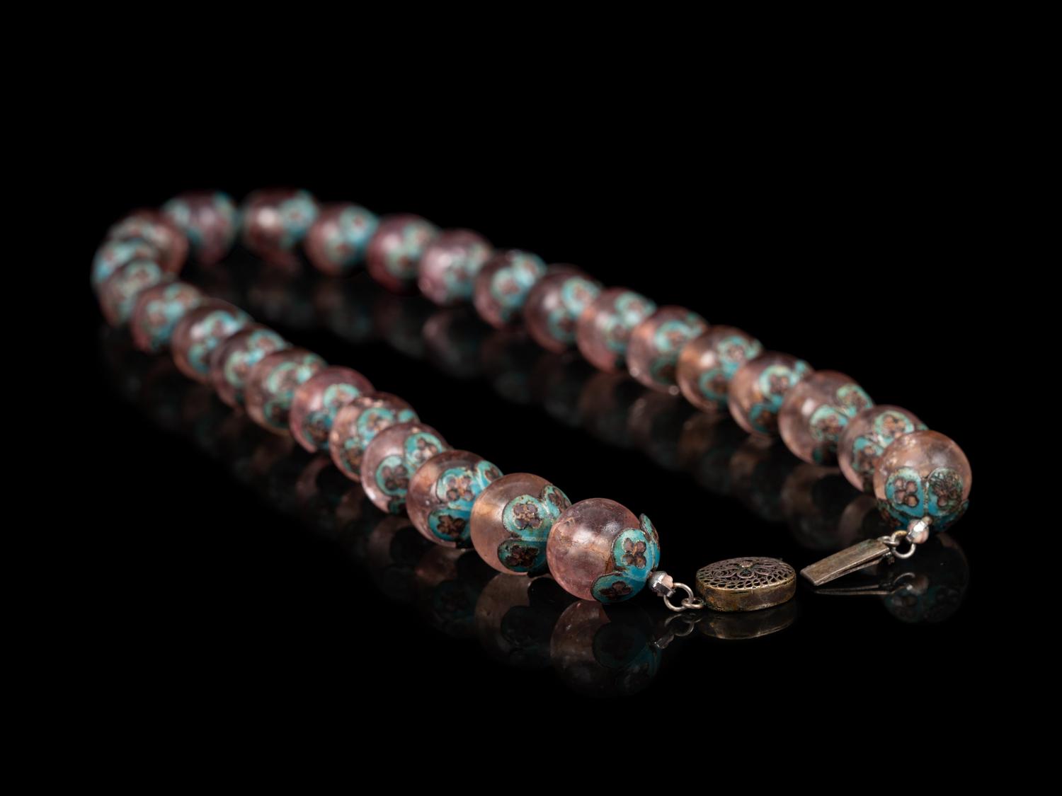 Three Chinese Quartz and Hardstone Beaded Necklaces