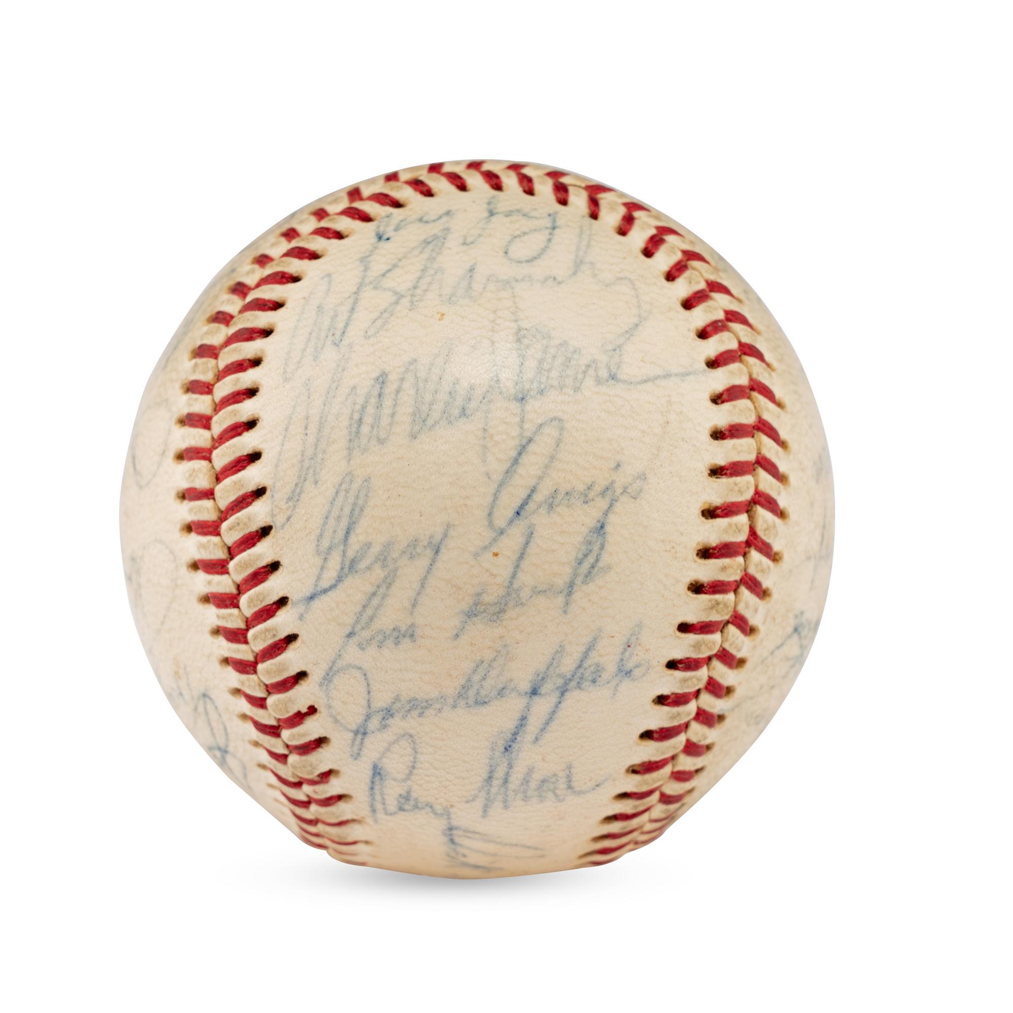 A 1965 Cincinnati Reds Team Signed Autograph Baseball Including Early Pete Rose Signature (Beckett Authentication Services)