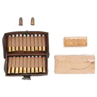 Group of Indian War Era Cartridges & a McKeever Box