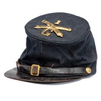 1st Ohio Light Artillery forage cap identified to Joseph Speddy, Battery G, WIA Pulaski, Tennessee.