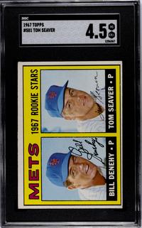 A Complete Set of 1967 Topps Baseball Cards Including SGC Graded Key Cards (609/609),