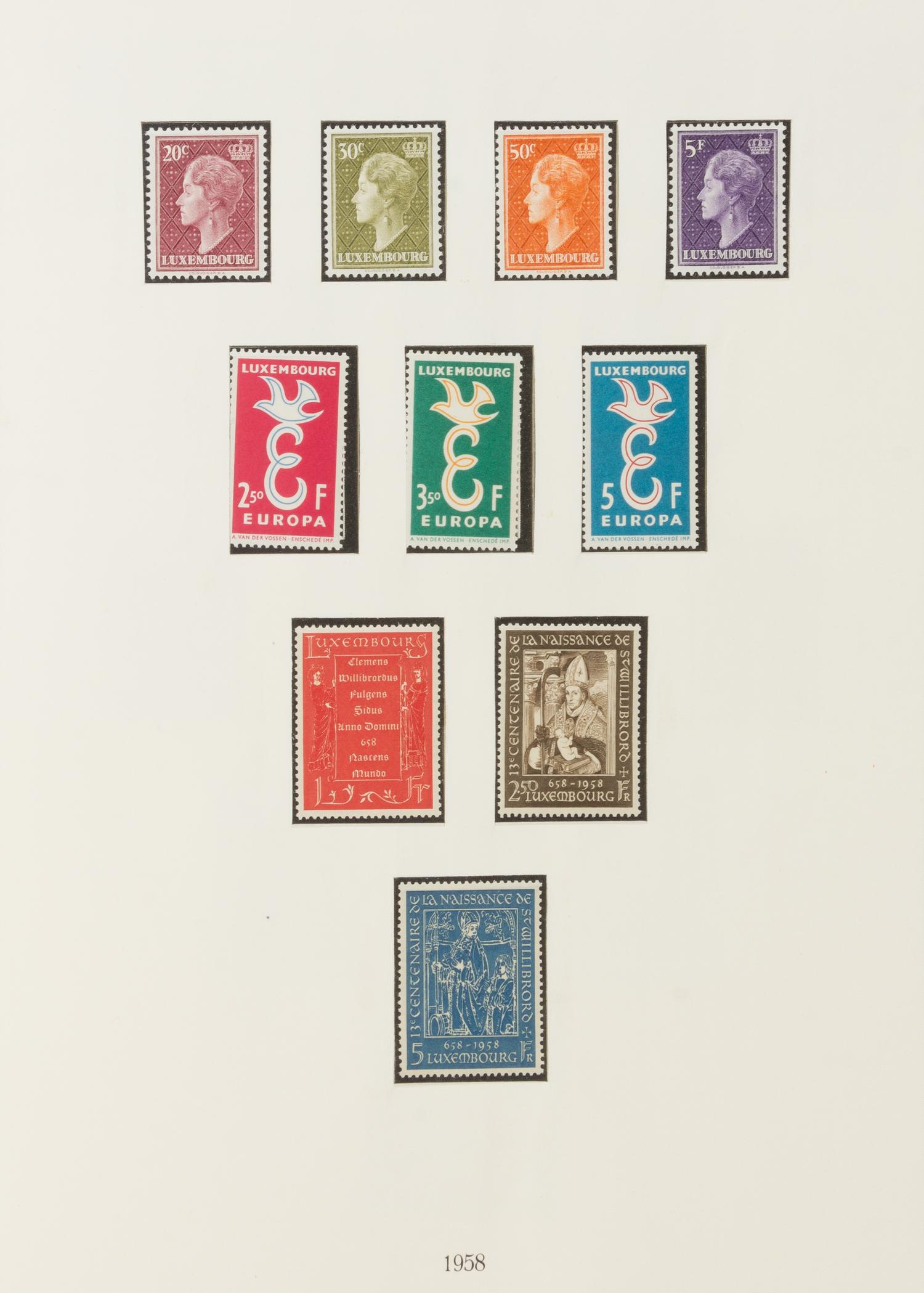 A Collection of Luxembourg Postage Stamps — LIGHTHOUSE STAMP ALBUM-No. 317SF1921-1967