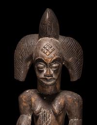 Two Punu Wood Figures