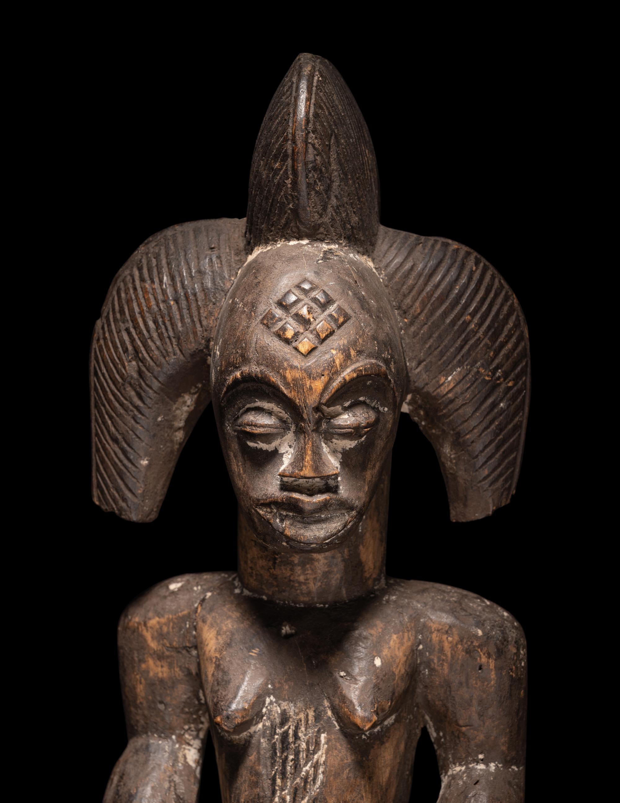 Two Punu Wood Figures