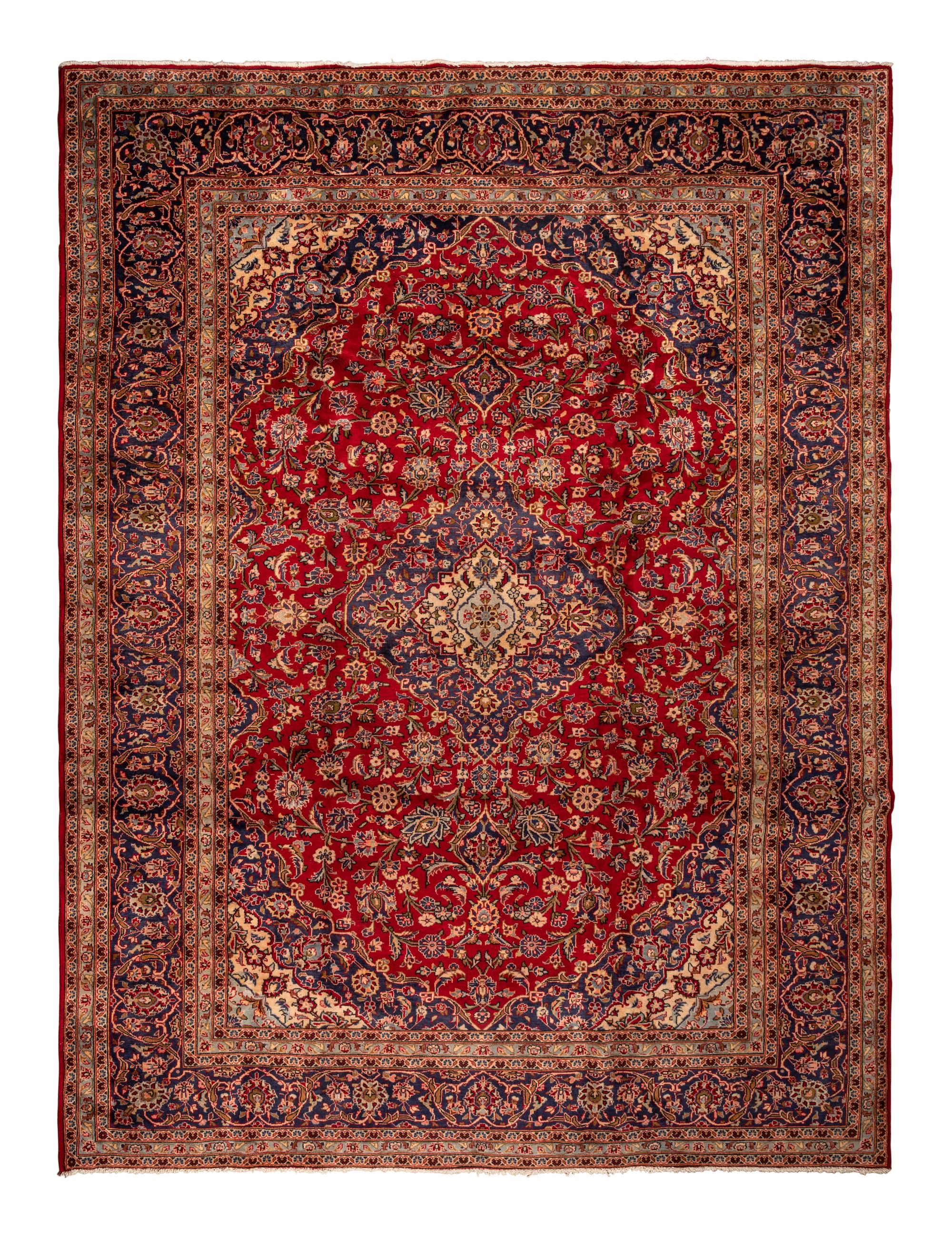 A Kashan Wool Rug