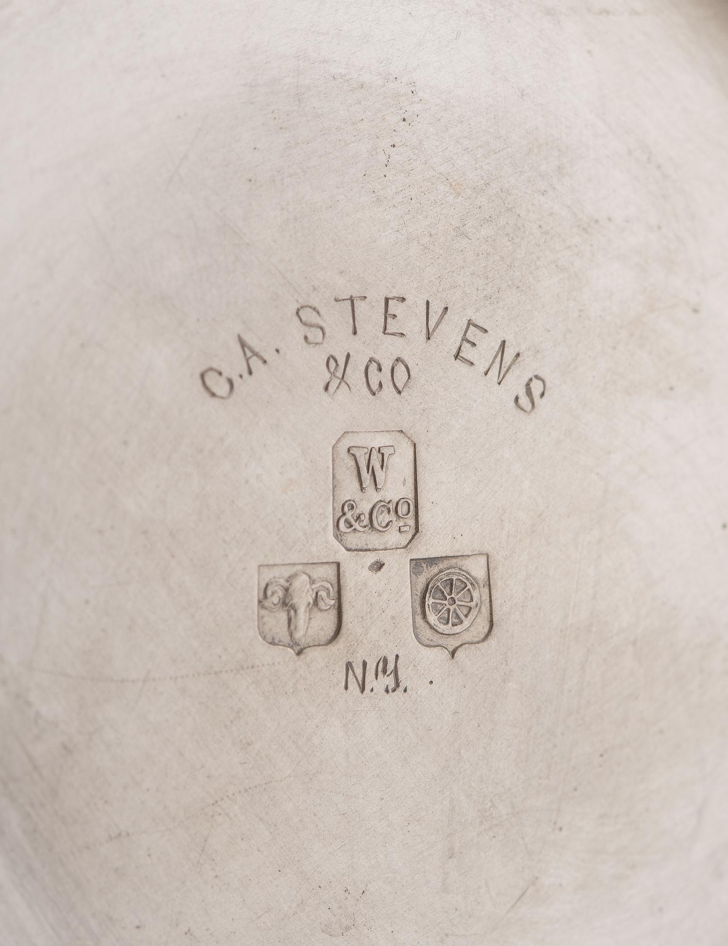 An American Aesthetic Movement Six-Piece Coin Silver Tea and Coffee Service