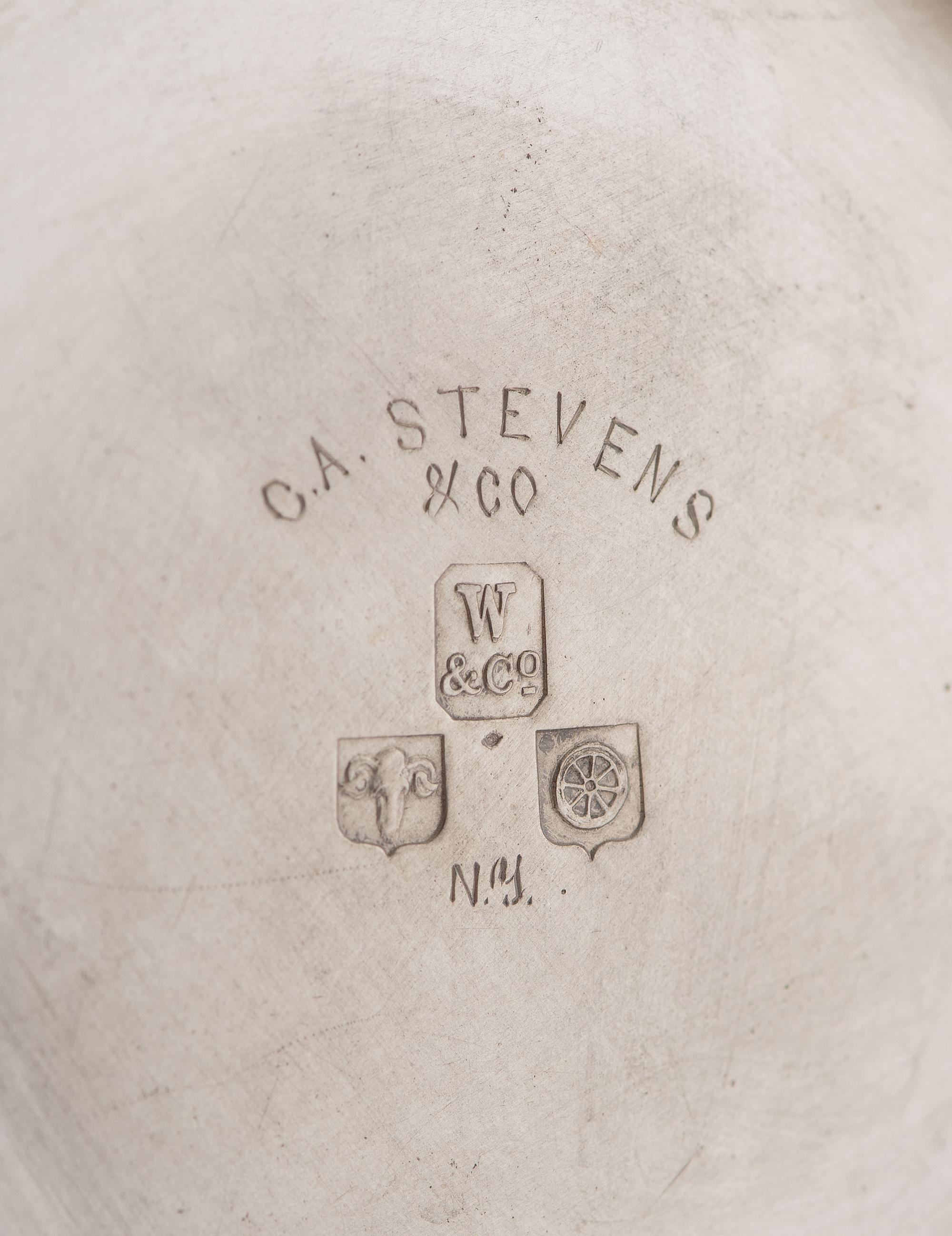 An American Aesthetic Movement Six-Piece Coin Silver Tea and Coffee Service