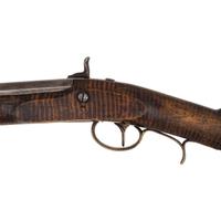 Shortened and Native Decorated Leman Percussion Trade Rifle