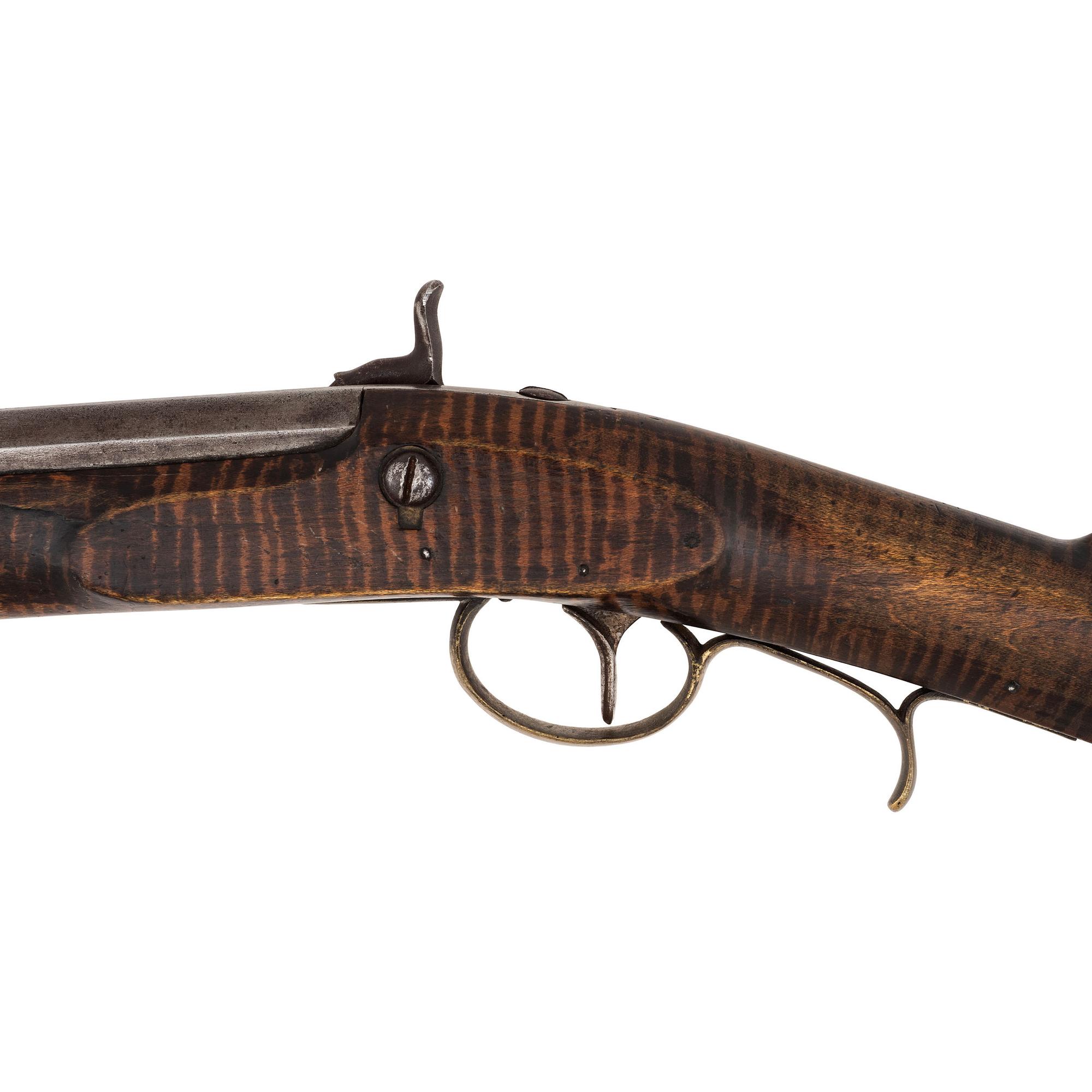 Shortened and Native Decorated Leman Percussion Trade Rifle