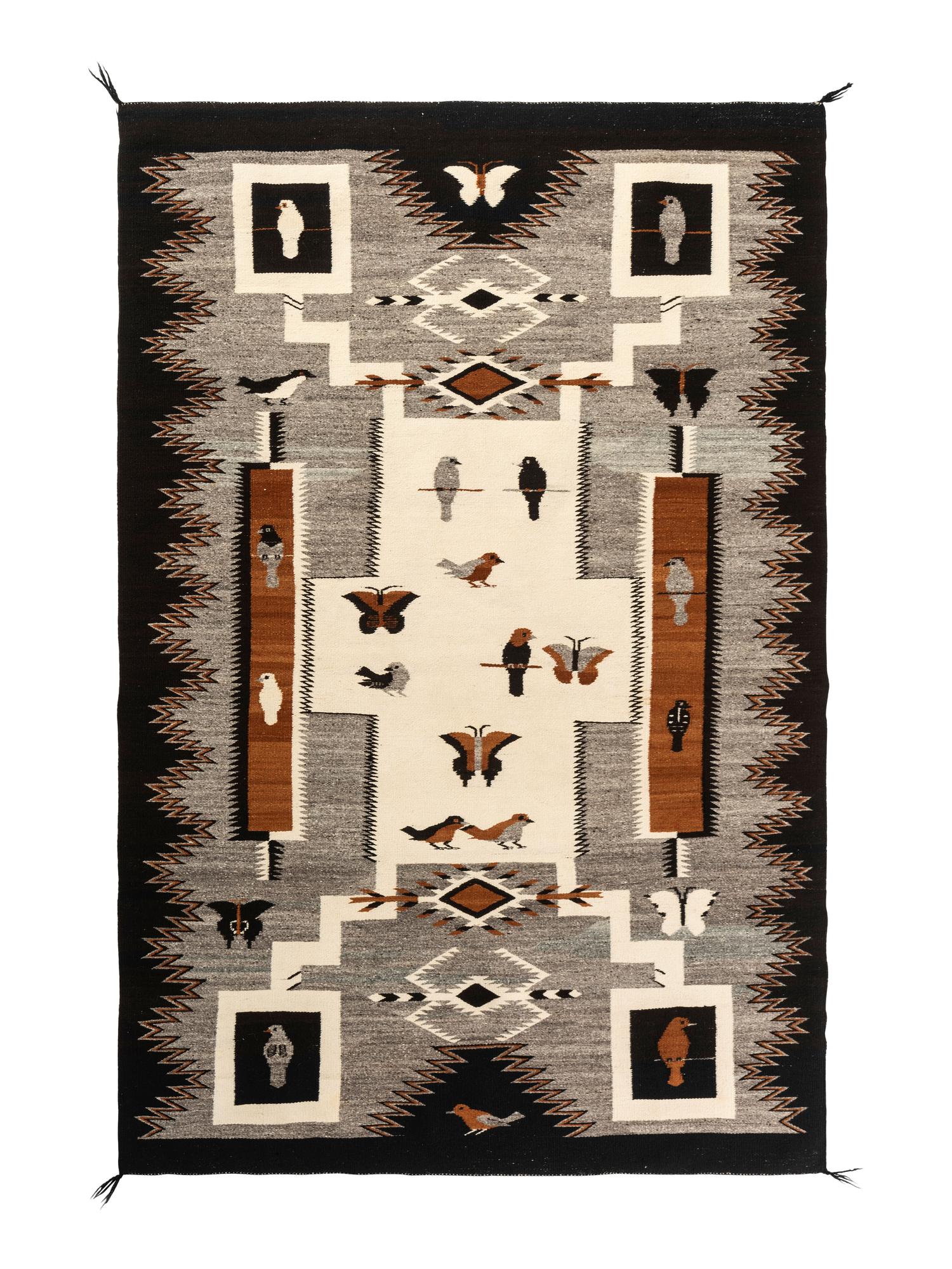 Storm Pattern Pictorial Weaving / Rug