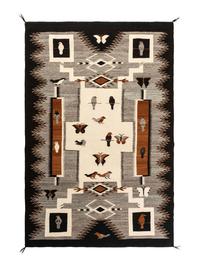 Storm Pattern Pictorial Weaving / Rug