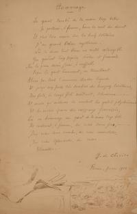 Hommage (A Poem), 1933