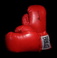 A Pair of Muhammad Ali Autographed Boxing Gloves (One Signed) Steiner,