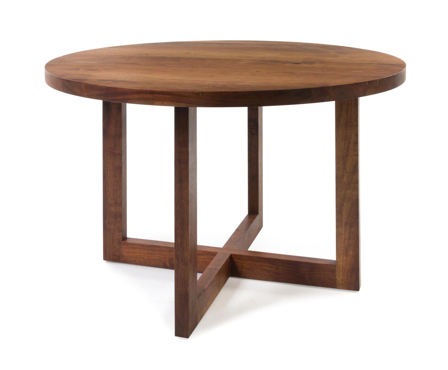 American, c.1960, a circular dining table