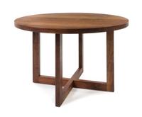 American, c.1960, a circular dining table