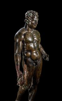 A Hellenistic Bronze Hermes with Silver Inlay