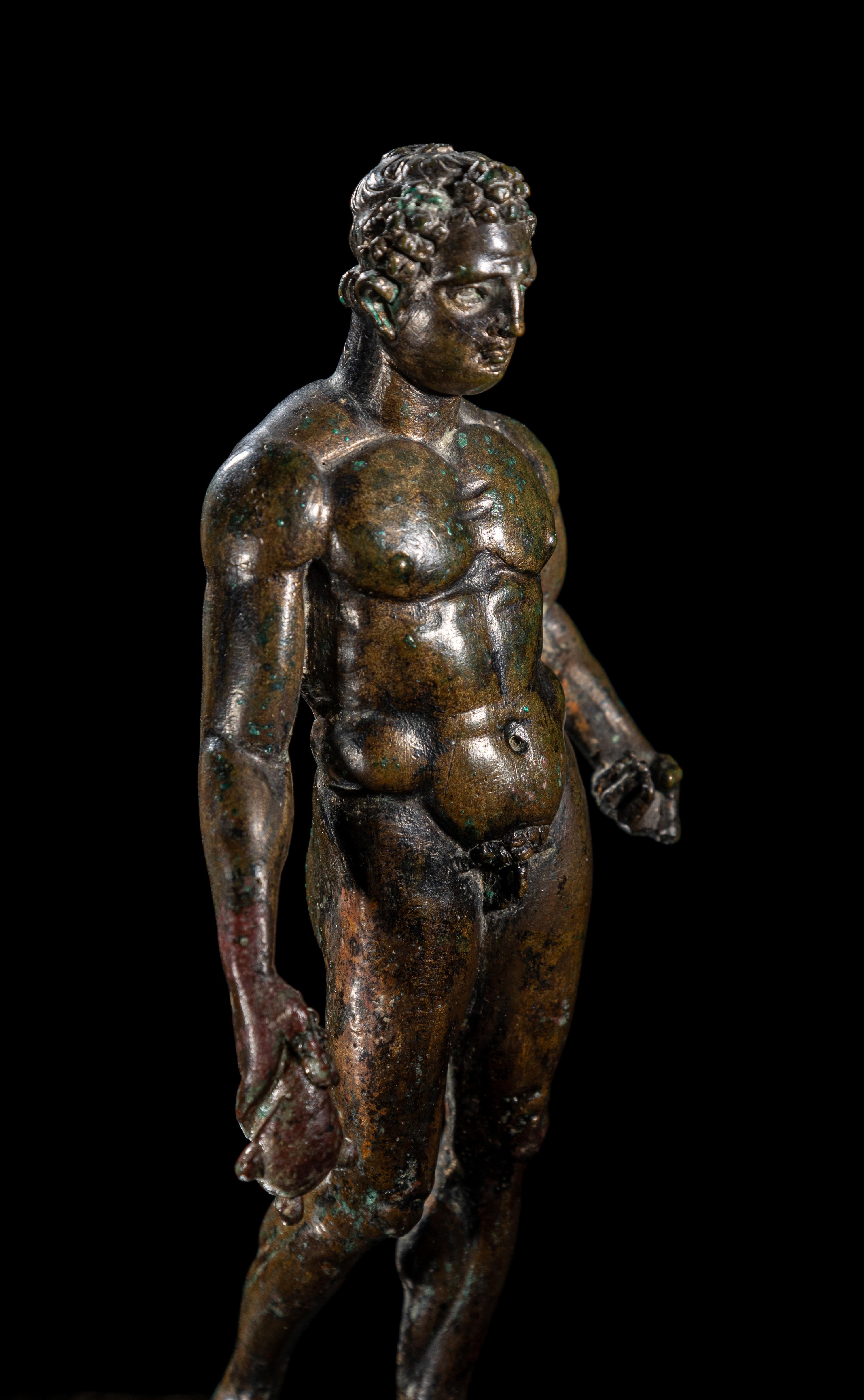 A Hellenistic Bronze Hermes with Silver Inlay