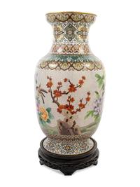 A Chinese Export Cloisonné Enamel Vase