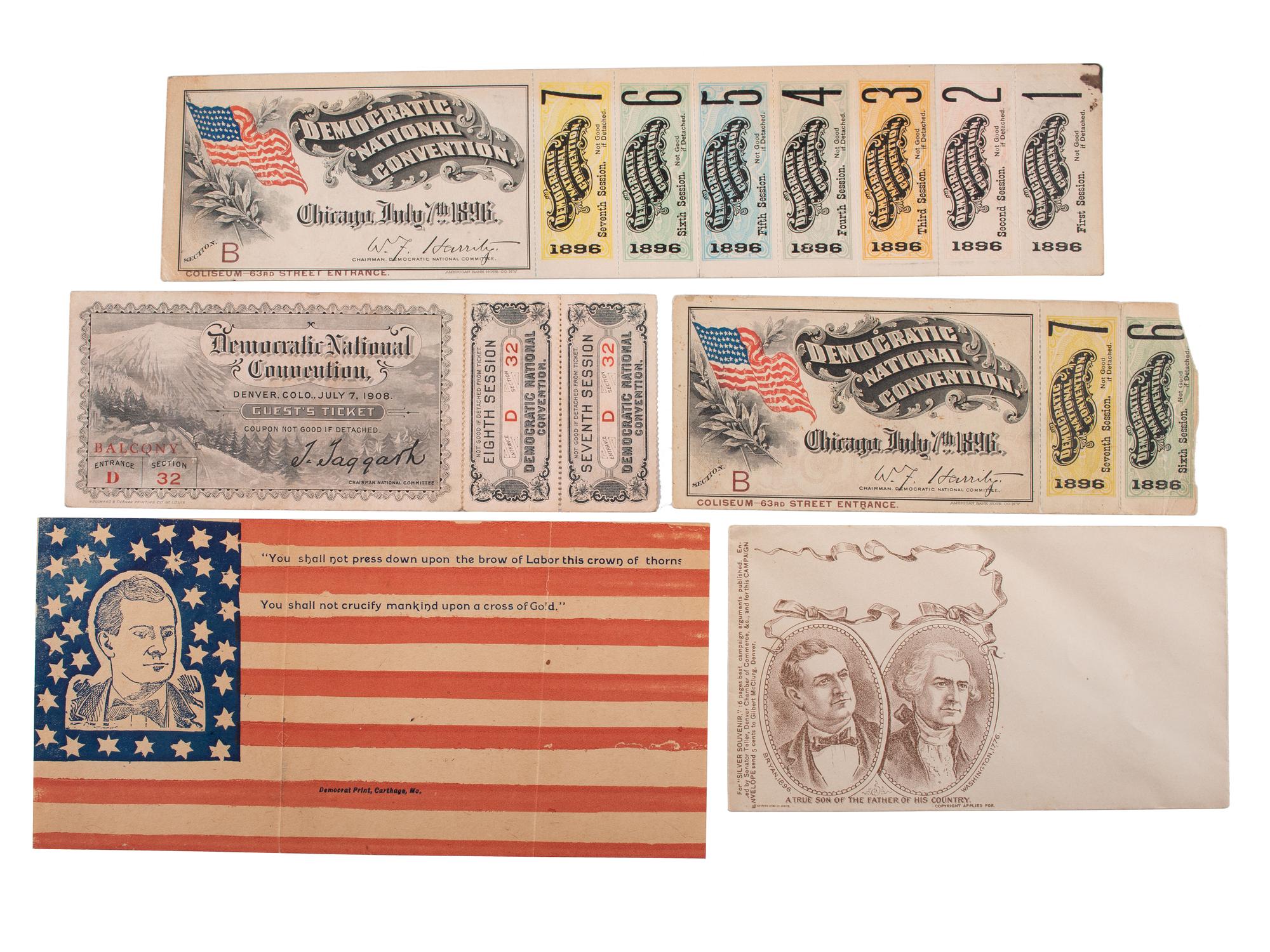[BRYAN, William Jennings (1860-1925)]. Photographs and campaign ephemera.